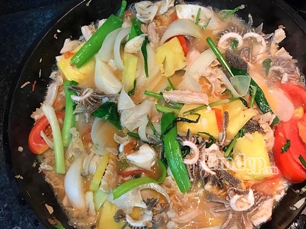 tổ ong bò xào dứa