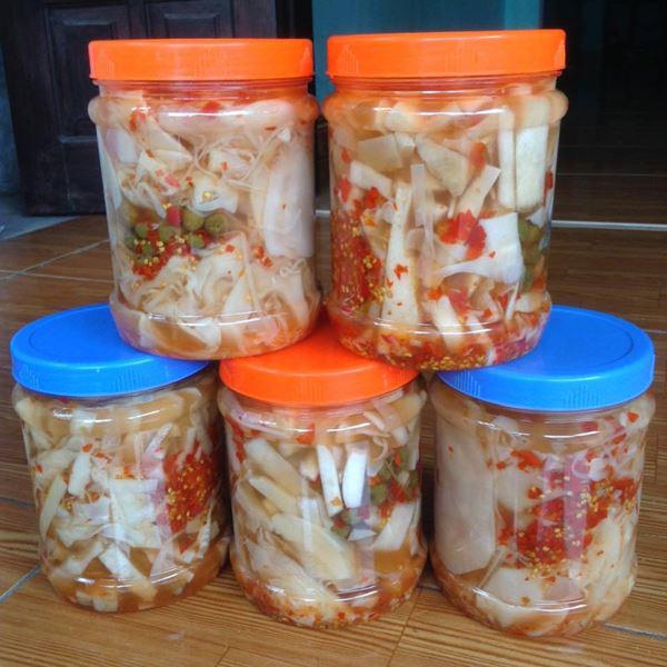 Măng muối ăn liền