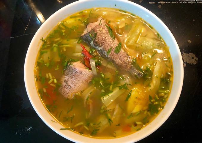 Canh chua quả dọc cá lóc